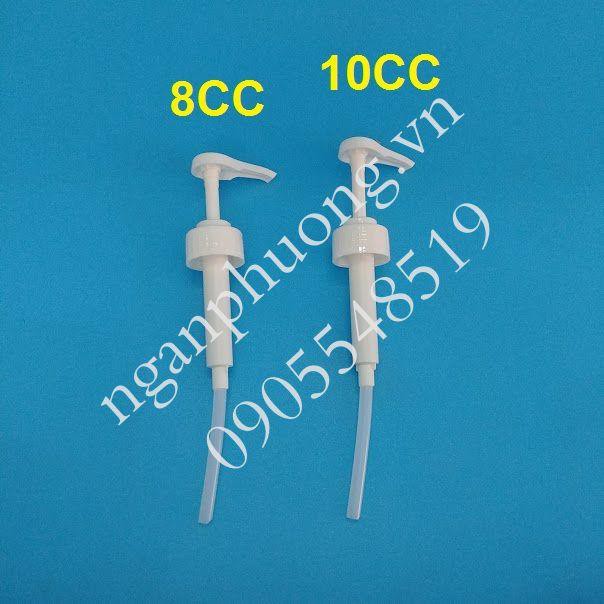 Vòi nhựa bơm syrup , bơm đường  10CC, 8CC, pumb 8CC – 10CC