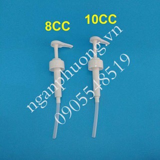 Vòi nhựa bơm syrup, bơm đường,vòi bơm 10cc-8cc, pump 8cc-10cc