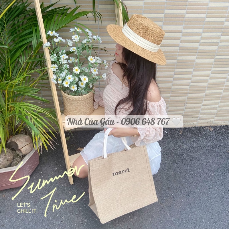 Túi cói Merci chuẩn hàng loại 1