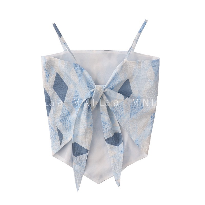 Áo Yếm 2 Dây Croptop Hot Trend Họa Tiết Thời Trang - MINT Lala