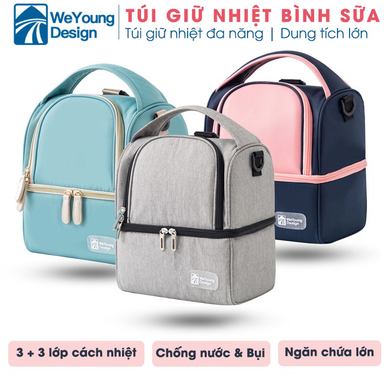 Túi đựng bình sữa cho mẹ. Túi giữ nhiệt đựng đồ ăn trưa đa năng