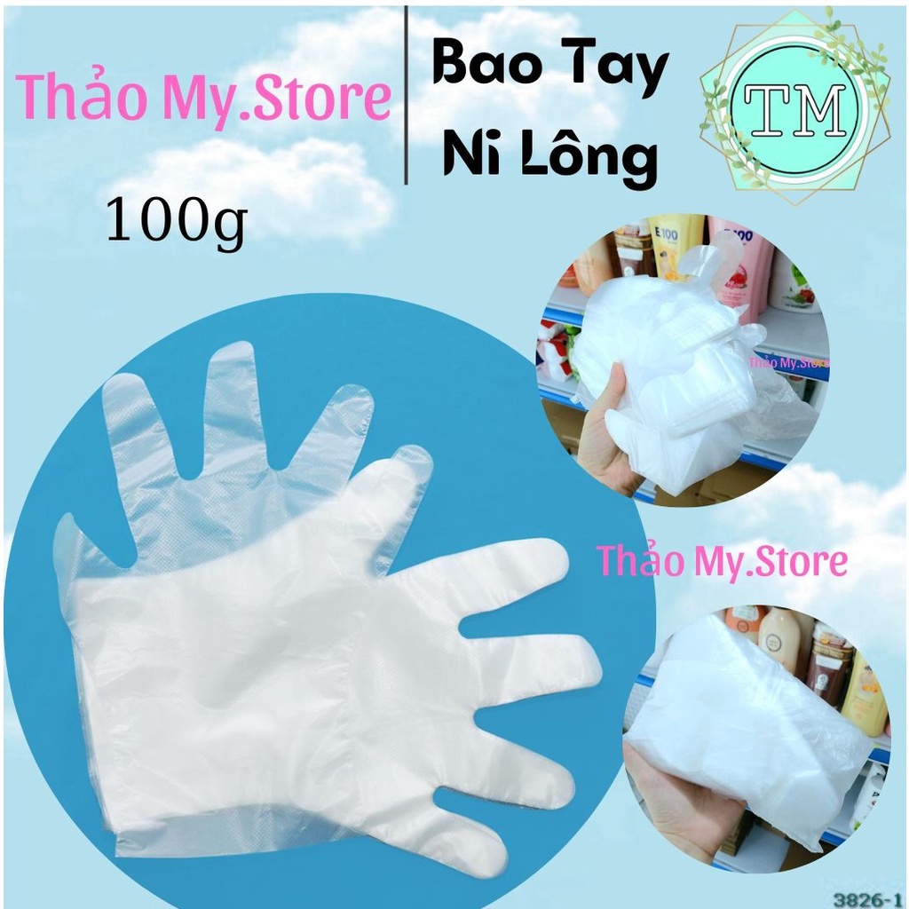 Bao Tay Nilon Siêu Dai - Bao Tay Sốp Nhuộm Tóc , Làm Bếp Cao cấp ( bán theo gram)