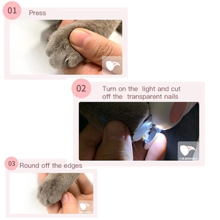 Dụng cụ cắt móng tay có đèn led dễ thương cho thú cưng chó mèo và thỏ - ảnh sản phẩm 7