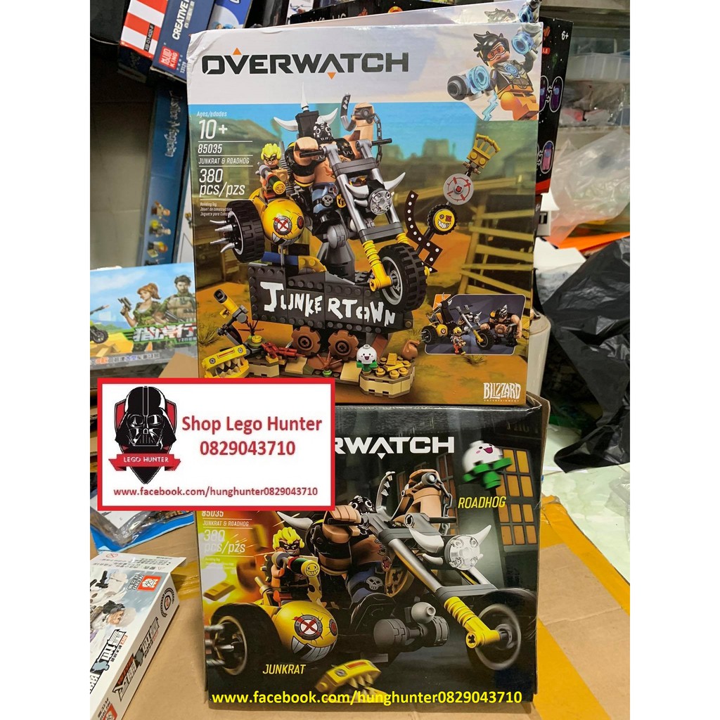 GM 85035 OverWatch Junkrat & Roadhog bộ đồ chơi lắp ráp 380 chi tiết