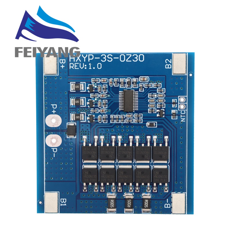 Bảng Mạch Bảo Vệ Pin Lithium 3S 12V 15A / 20A 25A BMS 18650 11.1V 12.6V Kèm Điều Khiển Nhiệt Độ