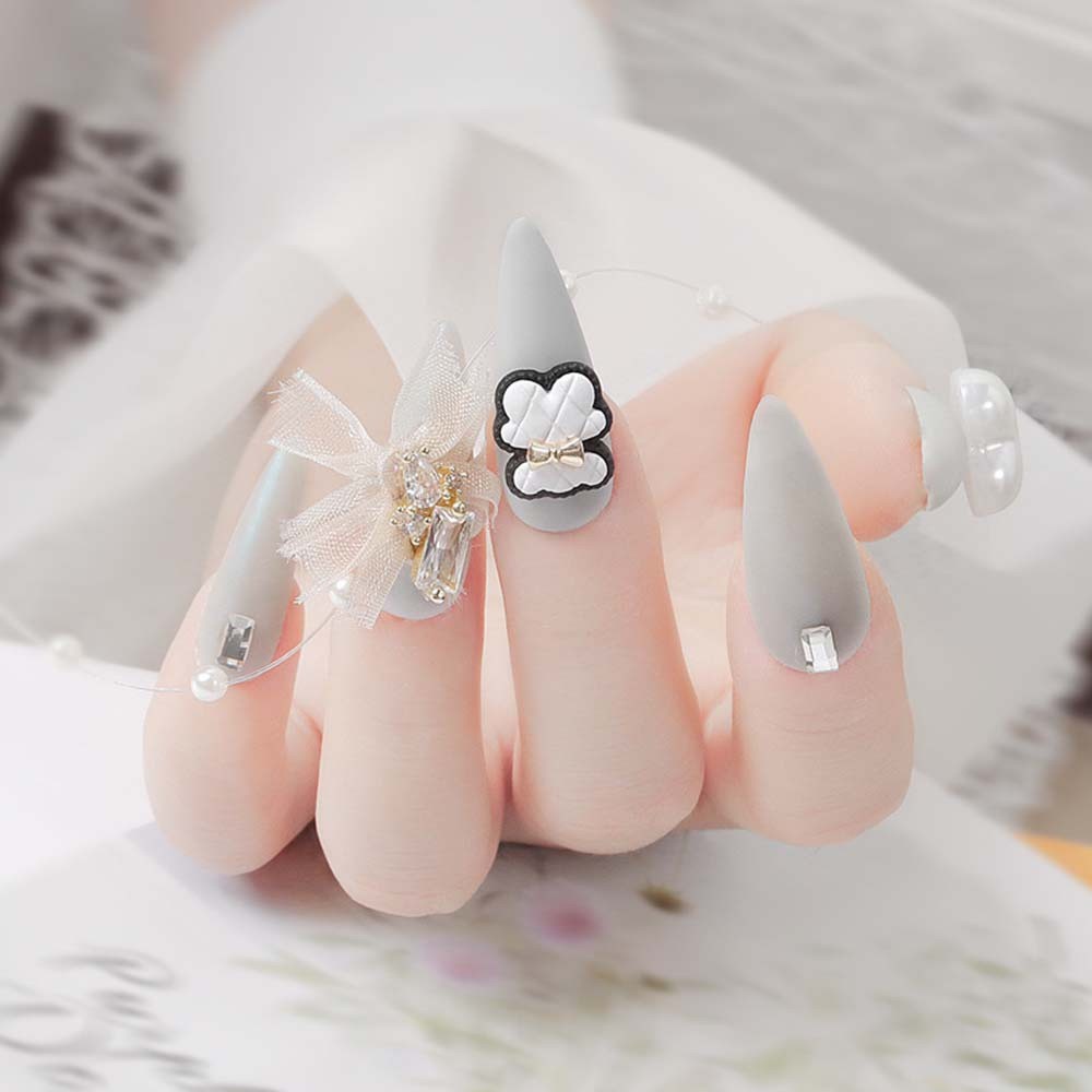 [Hàng mới về] Hạt gấu 3D đính móng tay trang trí nghệ thuật tự làm thiết kế dễ thương có nhiều màu