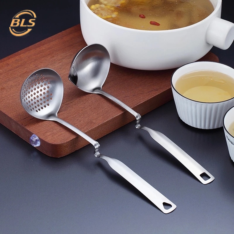 Muỗng Múc Canh Dài Bằng Thép Không Gỉ Tiện Dụng Cho Nhà Bếp