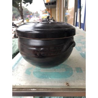 Âu( hũ) sứ đựng muối, mỡ Bát Tràng