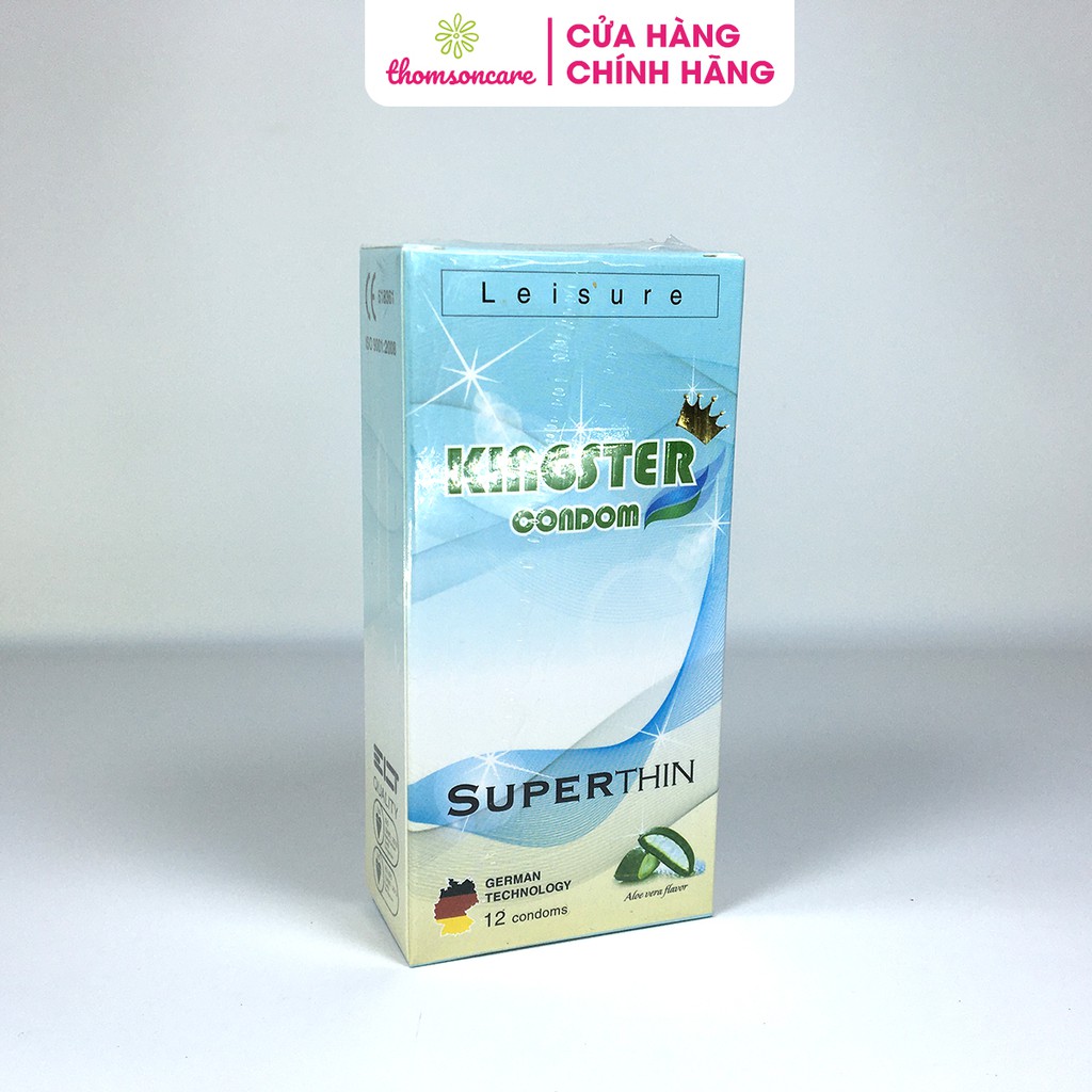 Bao cao su siêu mỏng Kingster - Xuất xứ Malaysia - Luôn che tên sản phẩm