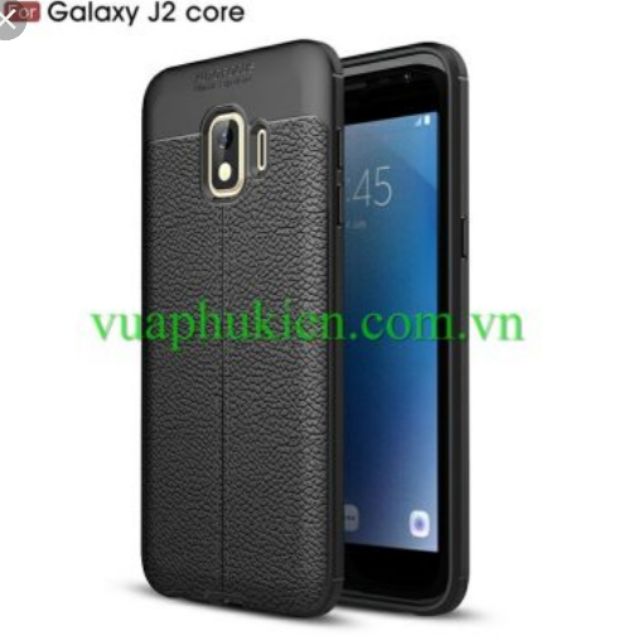 Ốp lưng galaxy j2 core silicon giả da,chống sốc auto Focus