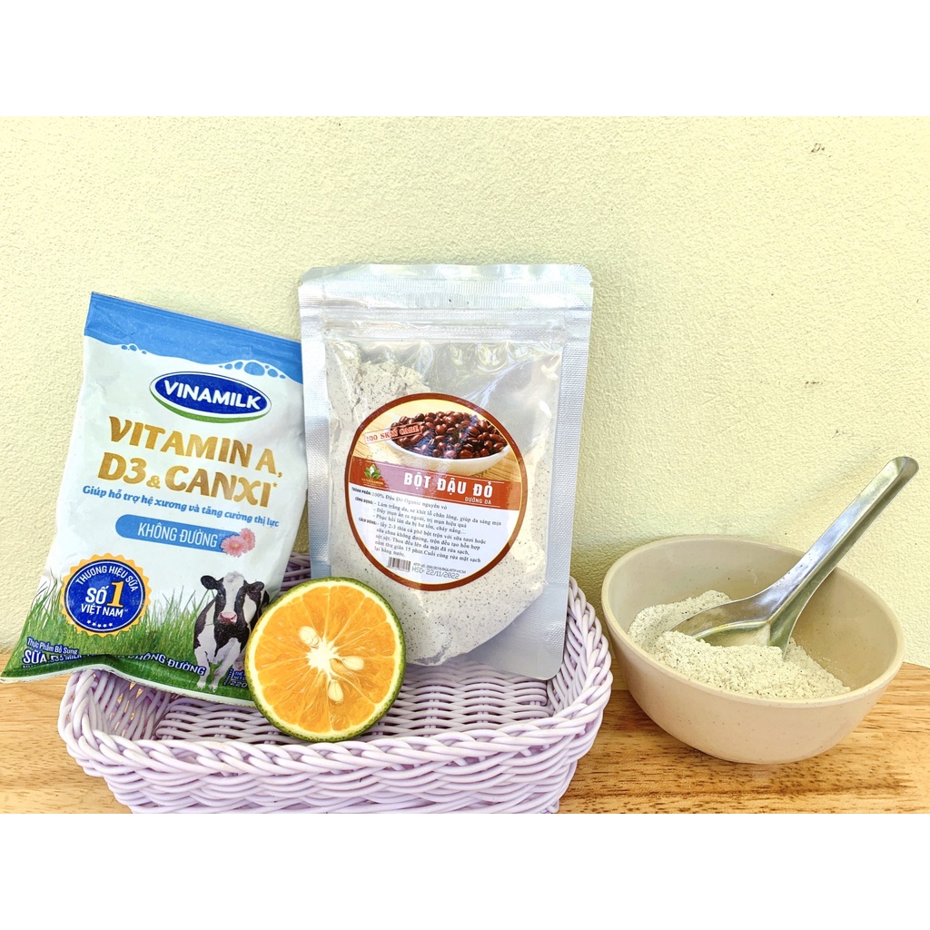 Bột đậu đỏ nguyên chất 100g,làm đẹp da, tẩy tế bào chết, dưỡng da sáng mịn, hồng hào.