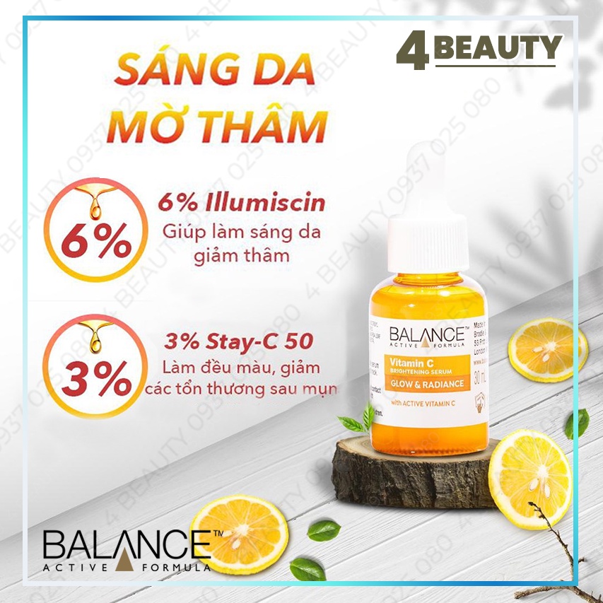 Serum Balance Vitamin C Brightening Sáng Da, Mờ Thâm - 30ml