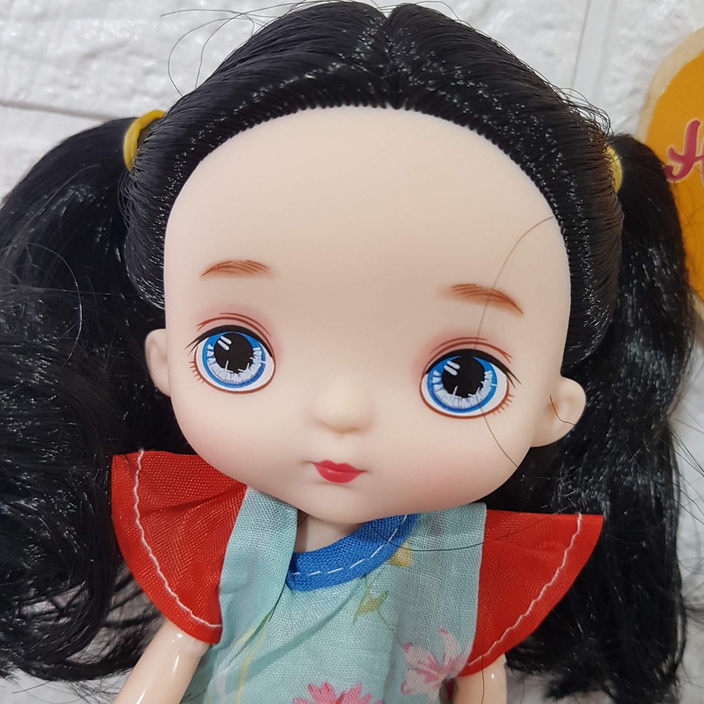 {xã lỗ} Búp Bê BJD Holala Nhựa 17 cm - Búp Bê Nấm Rơm đầu bự 2020