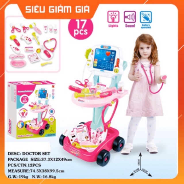 Đồ chơi xe đẩy bác sĩ cho Bé