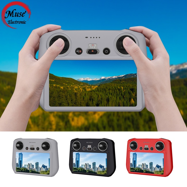 Ốp Điện Thoại Silicon Chống Bụi Chống Trượt Có Màn Hình Điều Khiển Từ Xa Cho Dji Mini 3 Pro