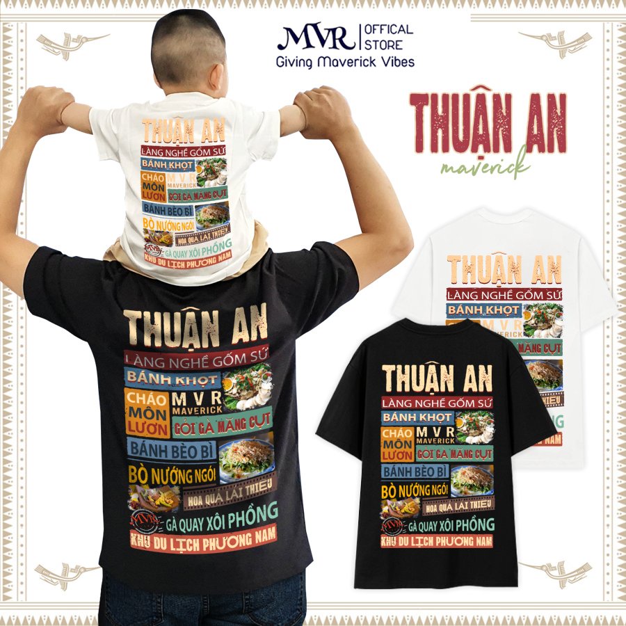Áo thun Thuận An - tỉnh Bình Dương under form unisex tay lỡ genZ phông cotton ao cặp gia đình localbrand MVR BB4268