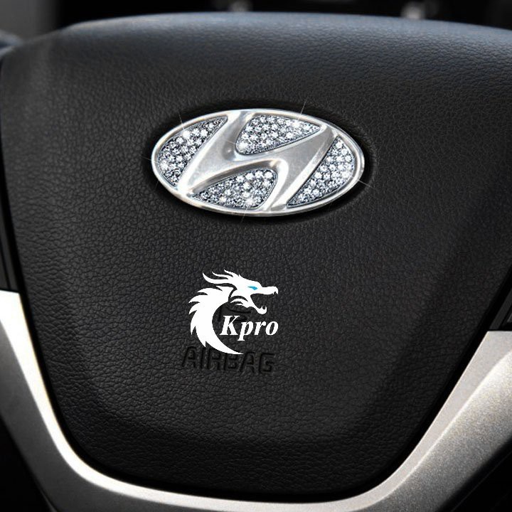 Nhãn dán logo vô lăng ô tô đính đá Mazda, Hyundai, Kia, Bmw, Mercedes, Toyota, Honda, Ford... - Hàng Kpro chất lượng cao