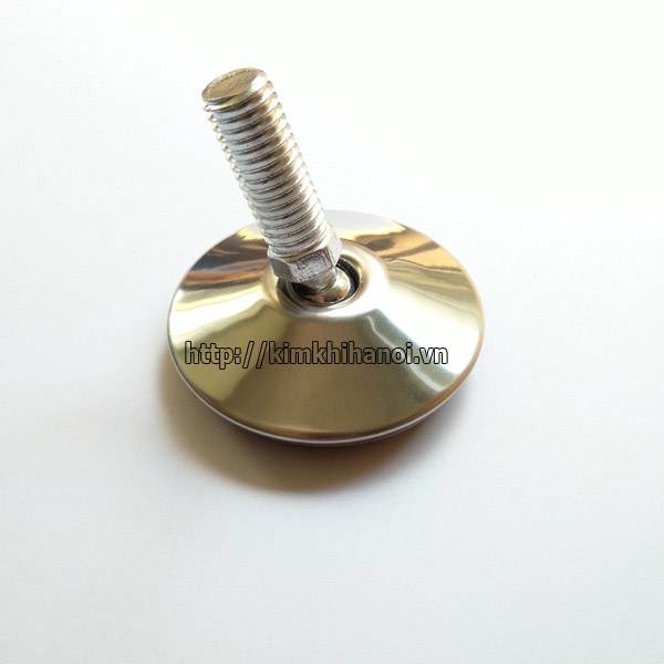 Chân tăng chỉnh Inox 304 đế bulong xoay tròn ren M10