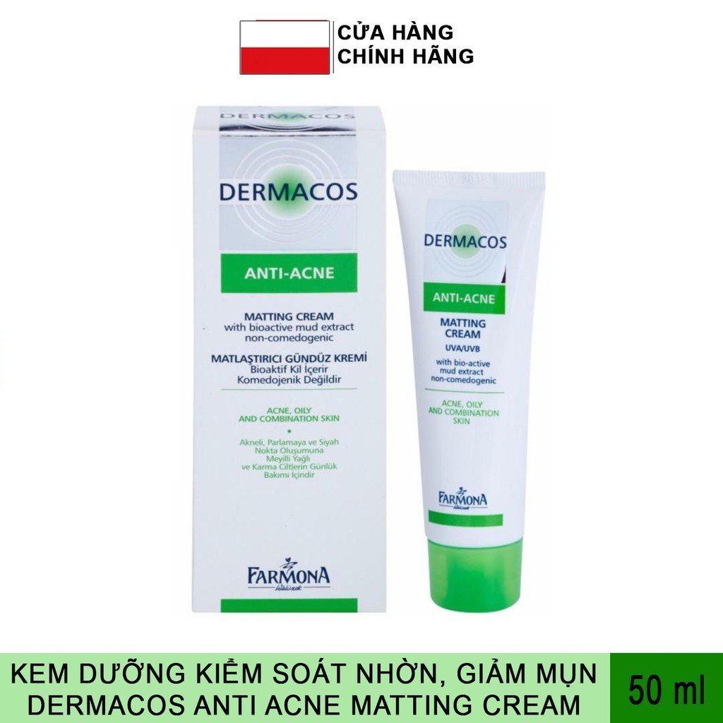 Kem Giảm Bóng Nhờn, Ngừa Mụn Farmona Dermacos Anti Acne Matting Cream 50ml | BigBuy360 - bigbuy360.vn