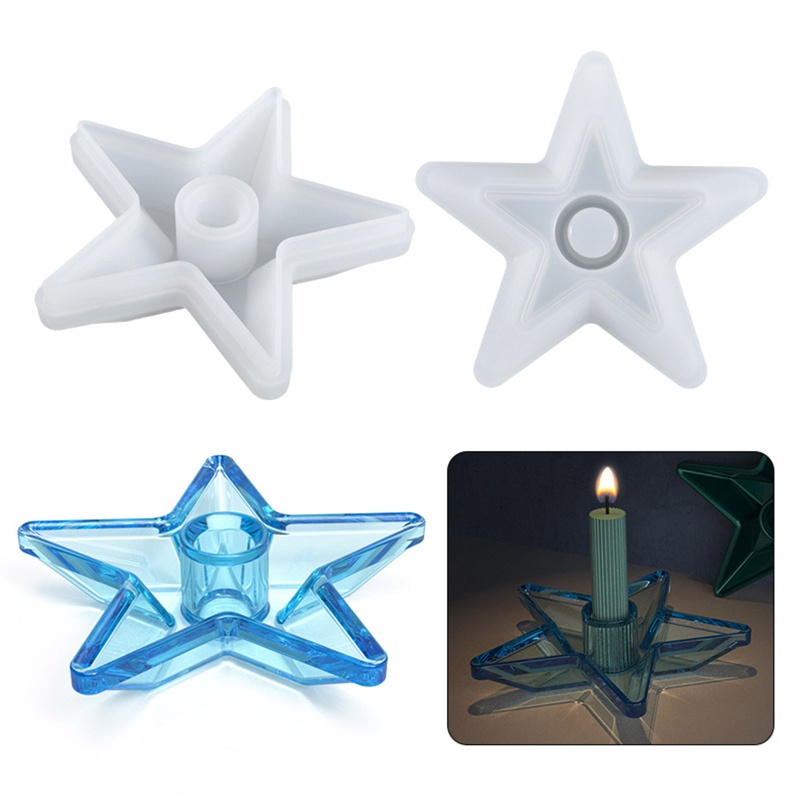 Khuôn Silicone Làm Đế Nến Bằng Resin Epoxy DIY
