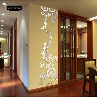Set miếng dán tráng gương trang trí