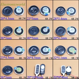 Loa nhỏ 8 ohm 2w 1w 8r 1/2w 20mm 22mm 23mm 26mm 28mm 32mm 36mm 40mm
