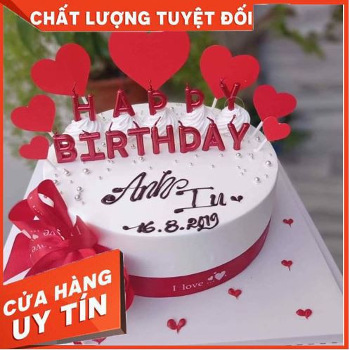 [GIÁ SỐC] Nến happy birthday nhũ trang trí bánh kem,bánh sinh nhật,hàng đẹp,an toàn,chất lượng,giá cả cạnh tranh