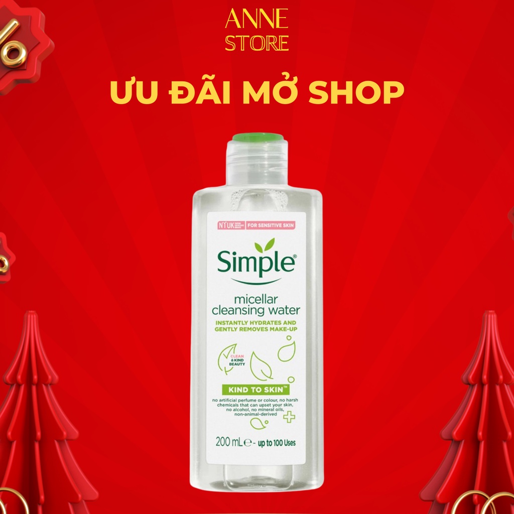 Nước Tẩy Trang Simple Micellar Cleansing Water 200ml | BigBuy360 - bigbuy360.vn