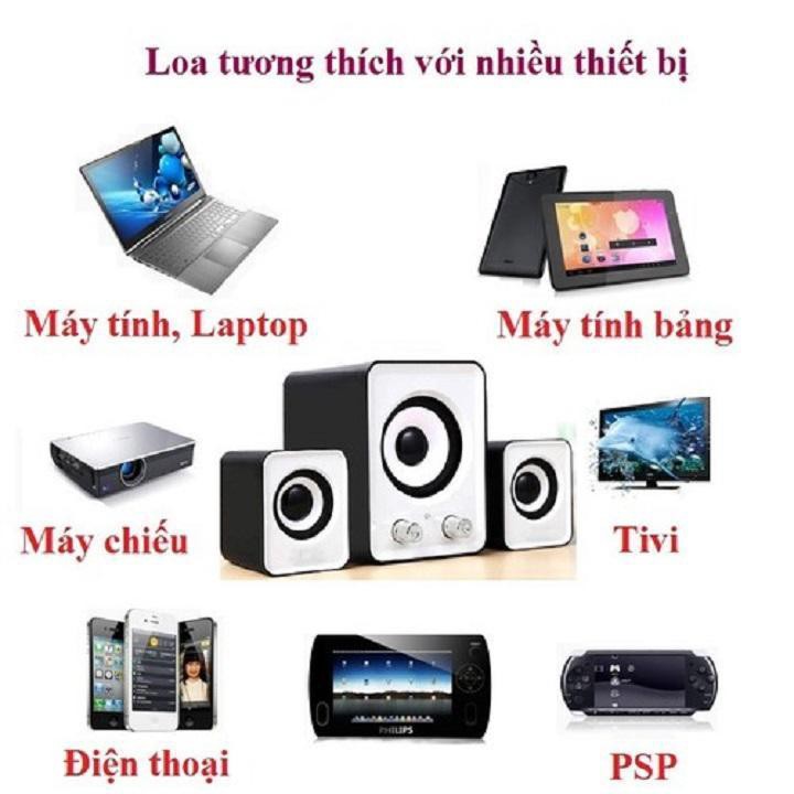 Dàn Loa Vi Tính Bộ 3 loa FT 202 Đẳng Cấp Âm Thanh Siêu Bass