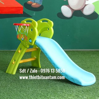 Cầu Trượt Trẻ Em có kèm bóng rổ Ngoài Trời Trong nhà giá rẻ
