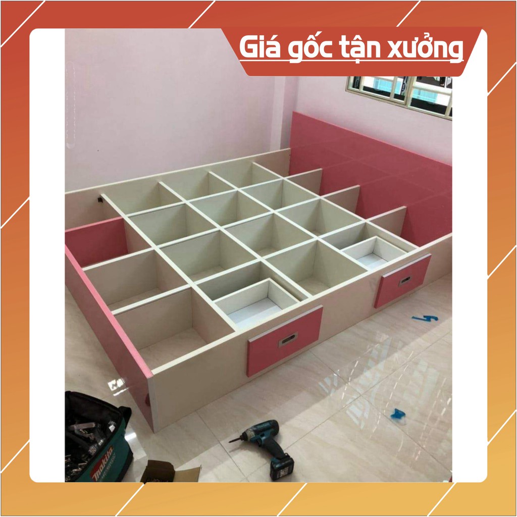 Giường Nhựa Đài Loan FREESHIP kích thước m6/m8/2m2 có ngăn kéo, chịu lực tốt, bền đẹp tiện lợi