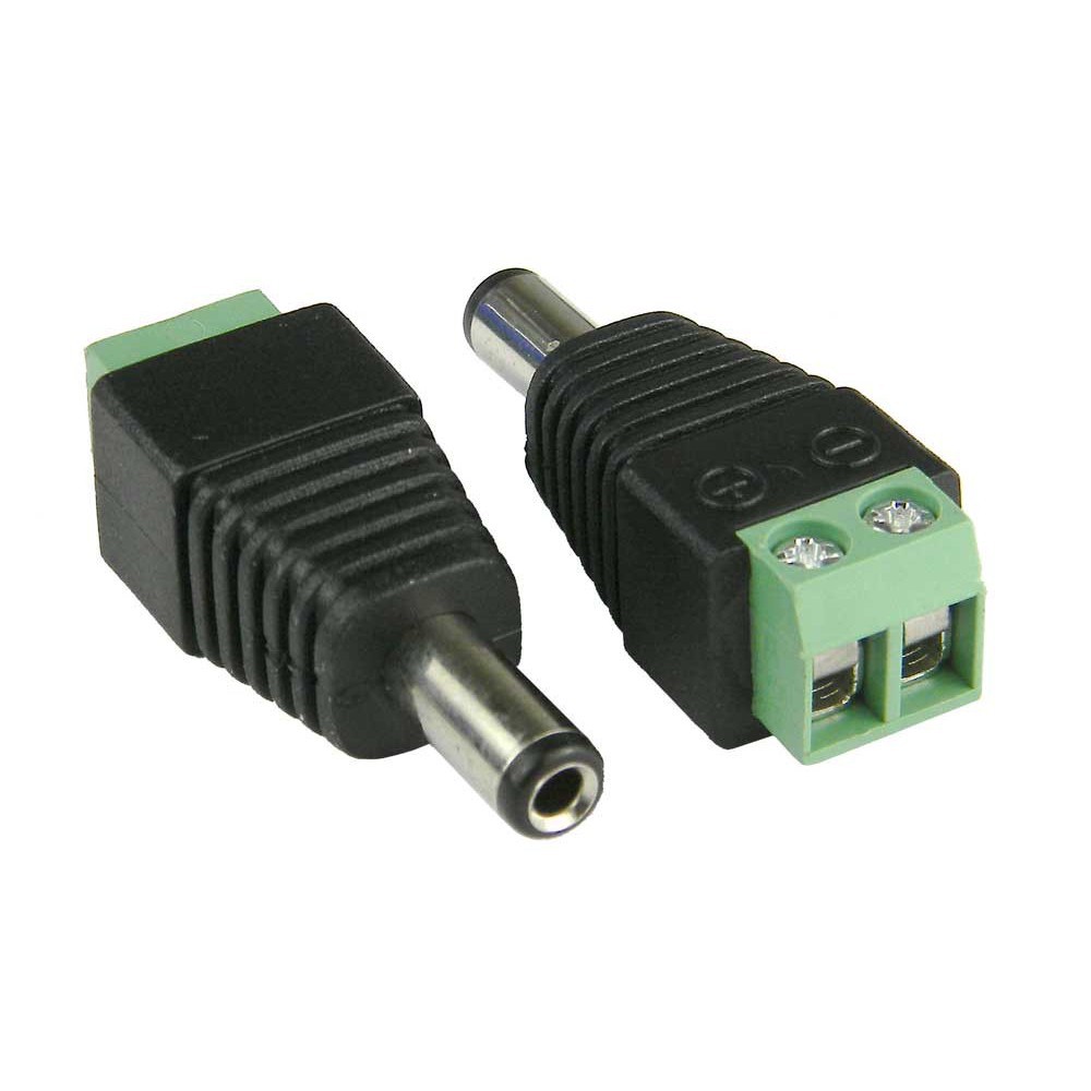 Jack Nối Nguồn DC Đực 5.5×2.1mm Ốc Vặn