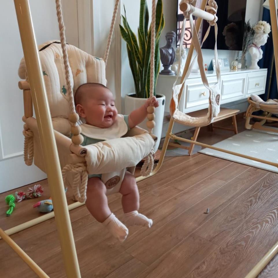 XÍCH ĐU KIÊM LUÔN NHÚN JUMPER KIDS CHO BÉ CHƠI TỪ 3 THÁNG - 6 TUỔI - CHÍNH HÃNG OME