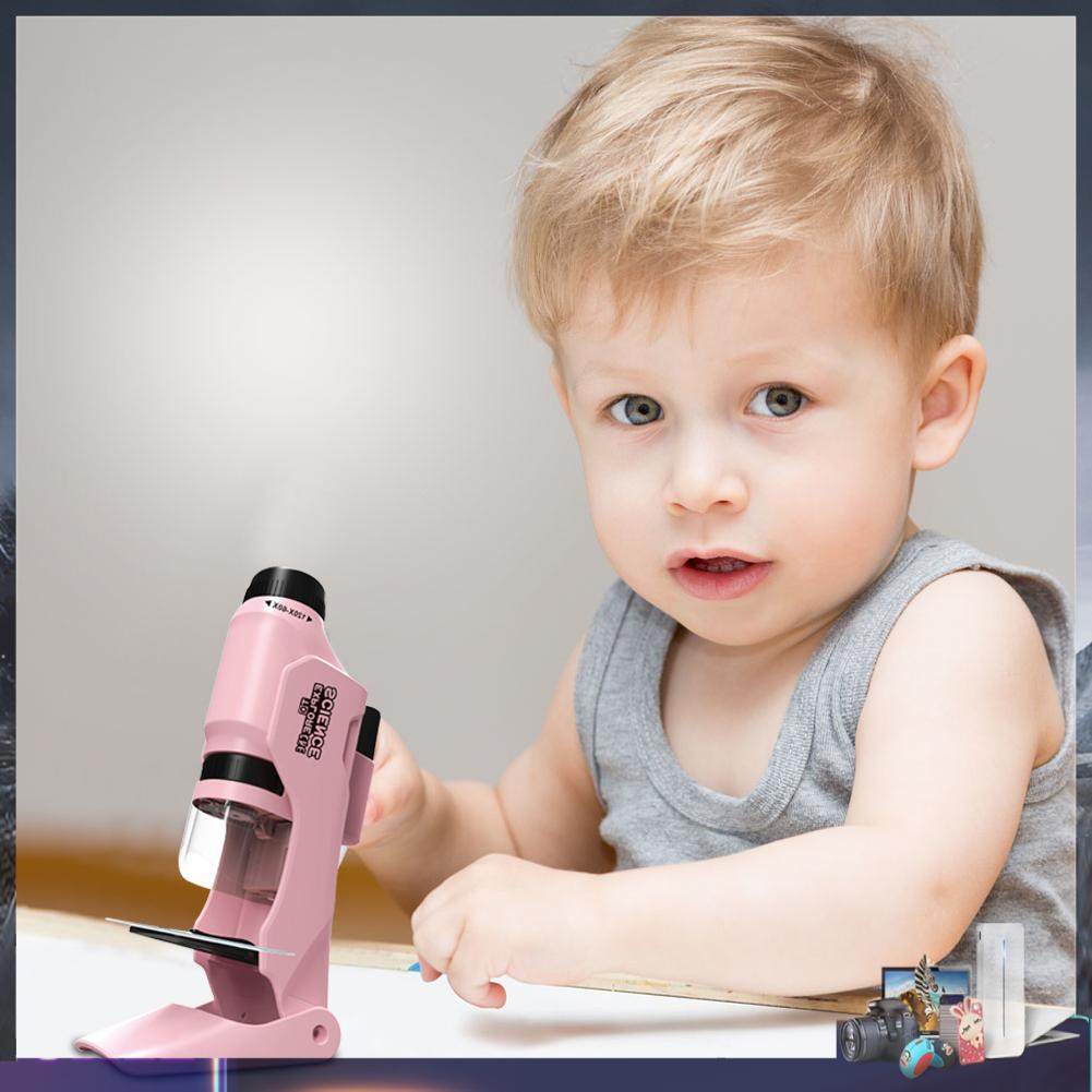 Kính Hiển Vi Cầm Tay Độ Phóng Đại 60X-120X Kèm Đèn LED