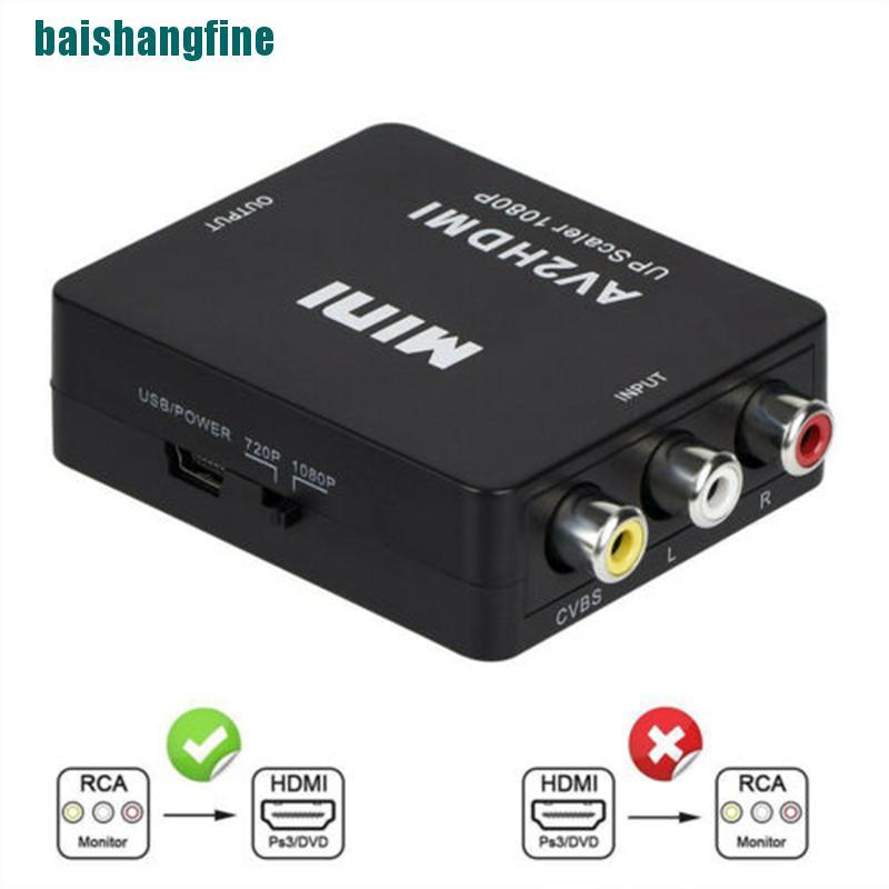 Đầu Chuyển Đổi Rca Av Sang Hdmi Cho Máy Game Gamecube Nintendo Sega Genesis Nes Snes N64
