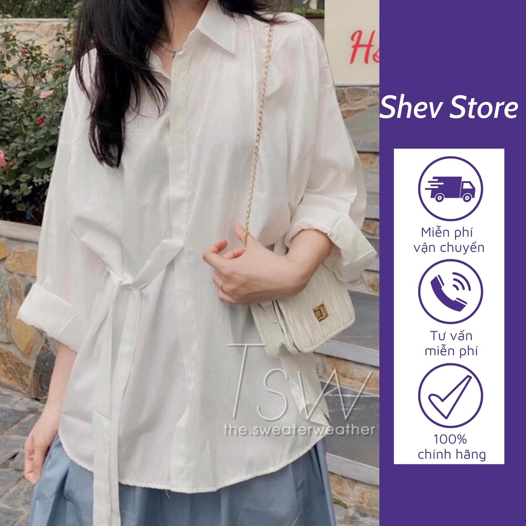 Áo sơ mi nữ kiểu hàn quốc công sở form rộng SM004
