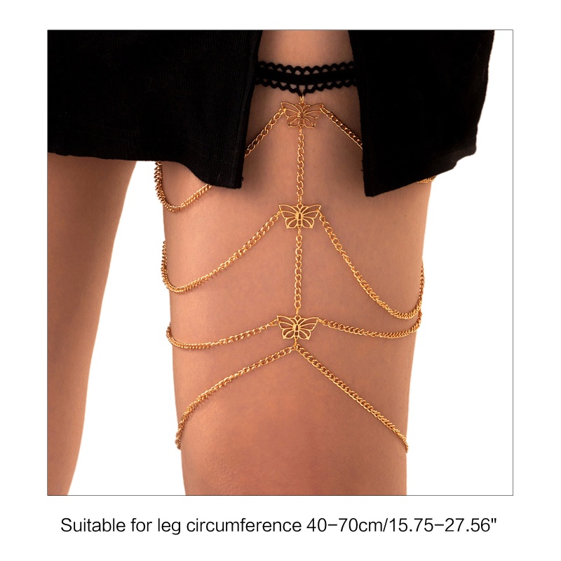 Chuỗi Dây Đeo Đùi Dạng Xích Tua Rua Quyến Rũ Cho Nữ