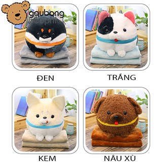 Gối Mền Chó Tròn Gấu Bông Béo Phì
