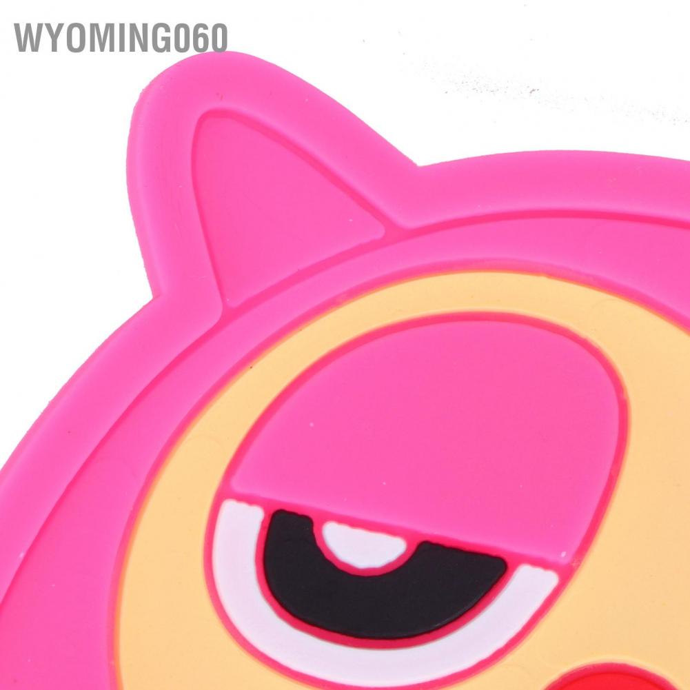 Wyoming060 Silicone Coaster Cartoon Anti-Scalding Heat-Insulated Cup Mat Dining Table Decoration
