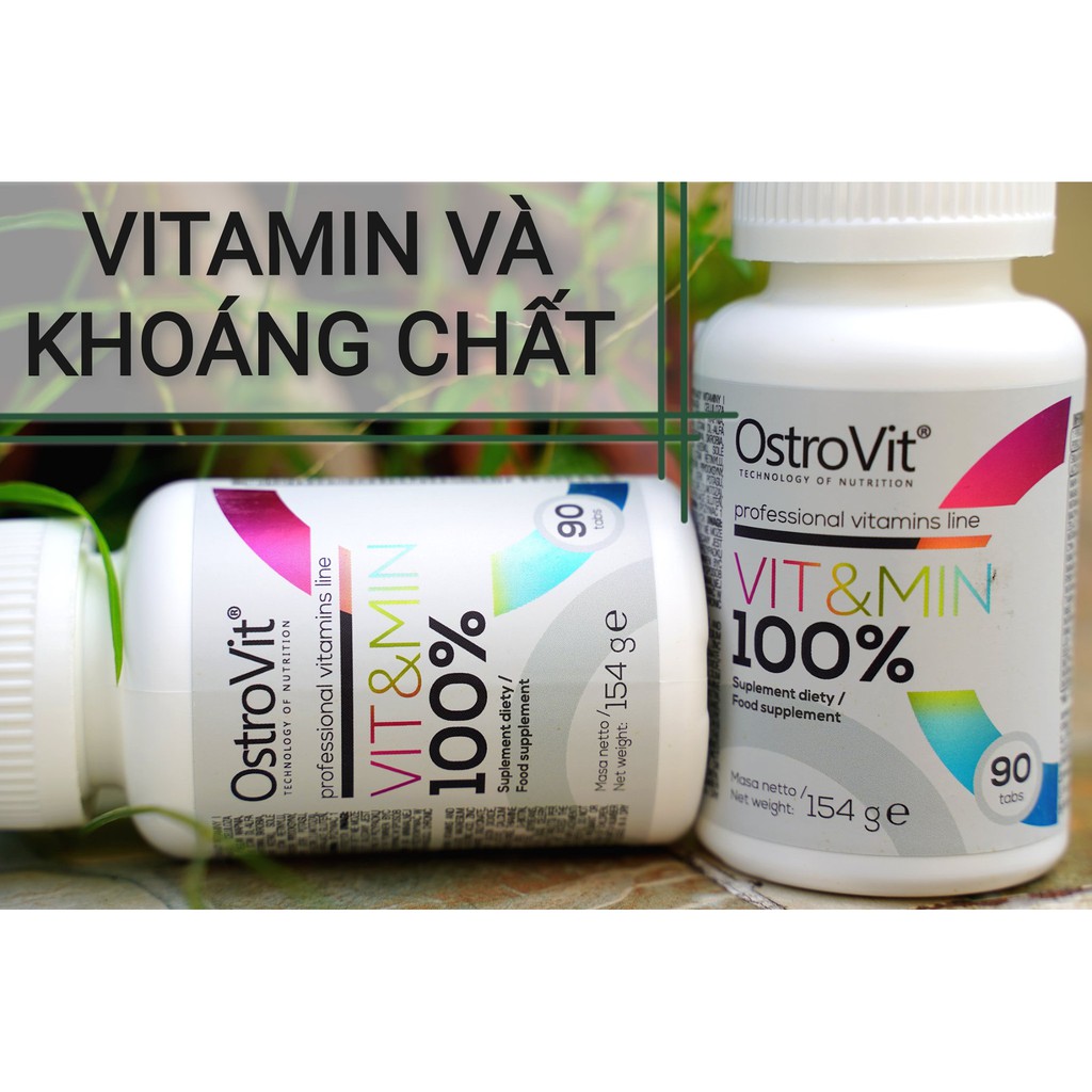Viên Bổ Sung Vitamin và Khoáng Chất Ostrovit Vit Min 100% 90 Viên