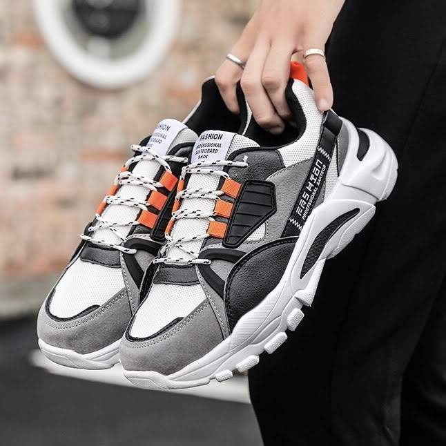Giày thể thao nam sneaker phong cách trẻ trung năng động, thiết kế độc đáo, đế cao su tăng chiều cao - Mã sản phẩm: Q91