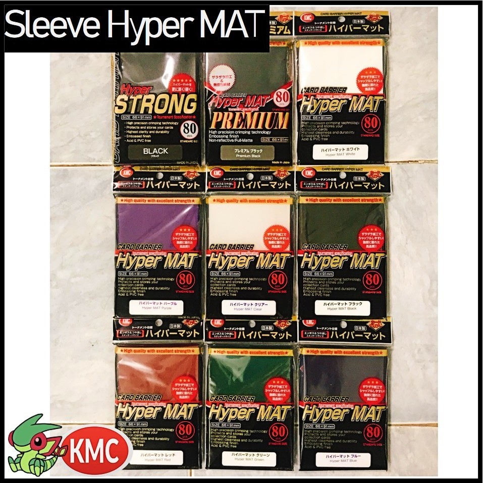 Pack Sleeve Bọc bài nhựa mềm KMC Hyper MAT đủ các màu