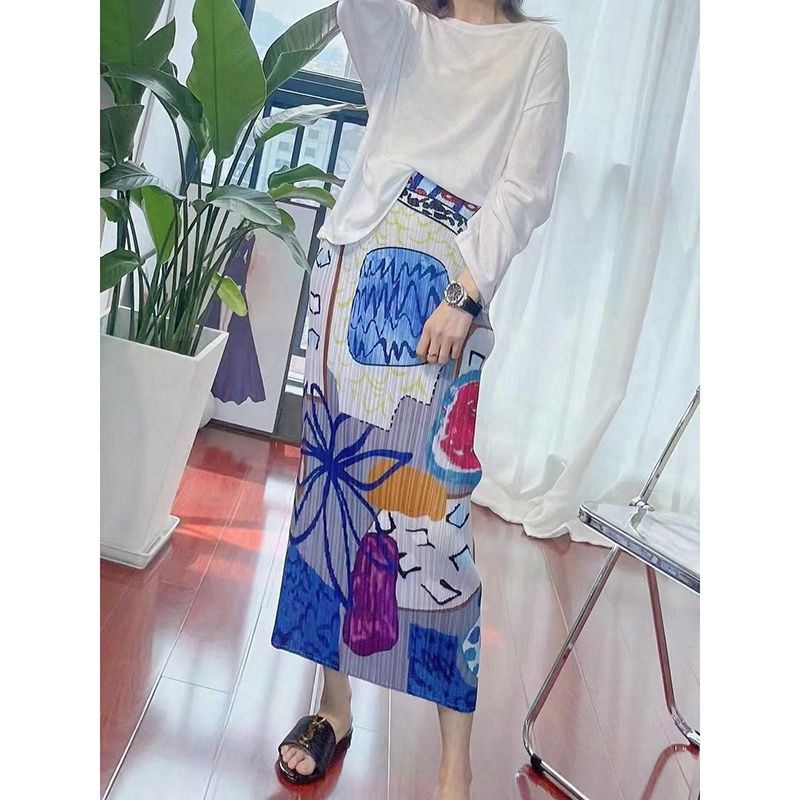 Chân Váy Xếp Ly Mỏng Lưng Cao Không Kẹp Kiểu Mới 2022 Dễ Phối Đồ