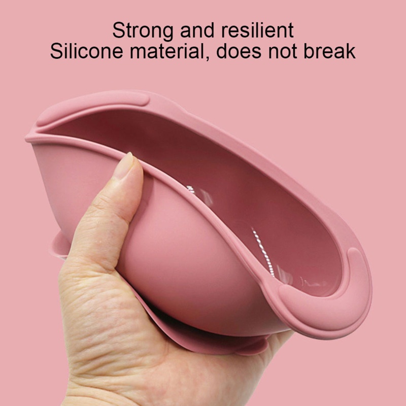 Tô Silicone Không Chứa BPA Đựng Thức Ăn Cho Bé Tập Ăn