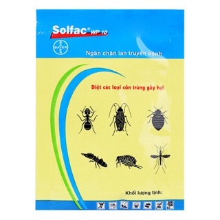 Thuốc solfac diệt ve , kiến , gián , ...ở môi trường gói 4g và gói 20g