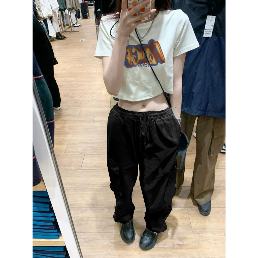 Quần Yếm Lưng Cao Ống Rộng Thời Trang Mùa Hè Cho Nữ