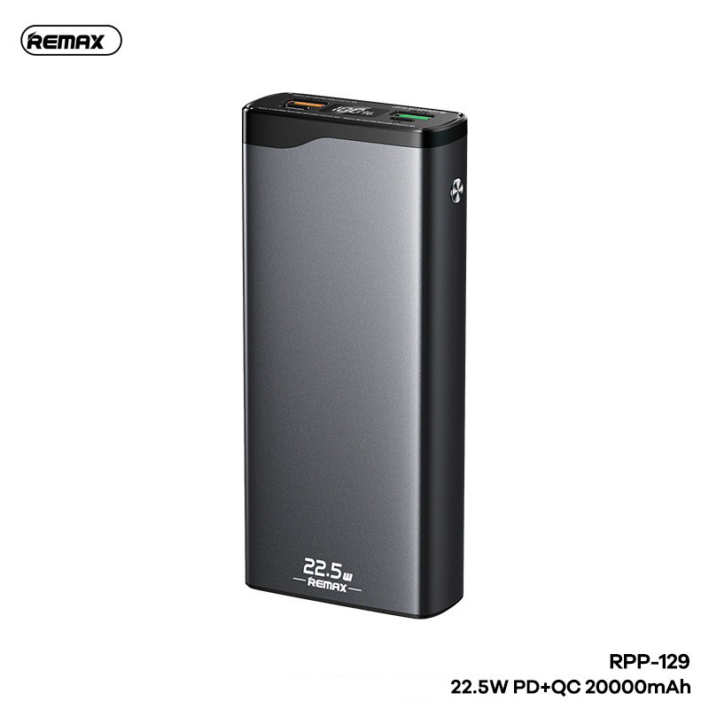 Pin Sạc Dự Phòng Mini Remax RPP-129 20000Mah (Sạc Nhanh QC3.0 18W, 22.5W, PD 18W) - BH 1 Năm - Hưng Long PC