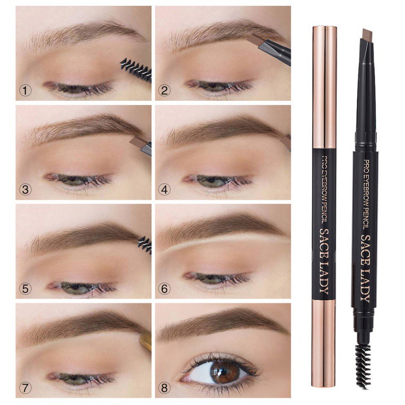 [Hàng mới về] Chì kẻ mày 2 đầu dạng xoay không nhòe màu chống nước tốt | BigBuy360 - bigbuy360.vn