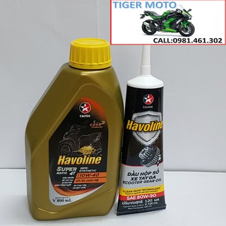 COMBO NHỚT CALTEX SEMI SCOOTER + NHỚT LÁP CALTEX