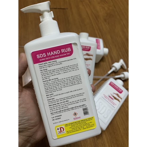 (Chính Hãng) Dung dịch sát khuẩn tay nhanh SDS Handrub mã SDS-500/1000